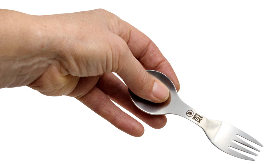 Elephant Box Stainless Steel Spork Compact Reusable Travel Utensil