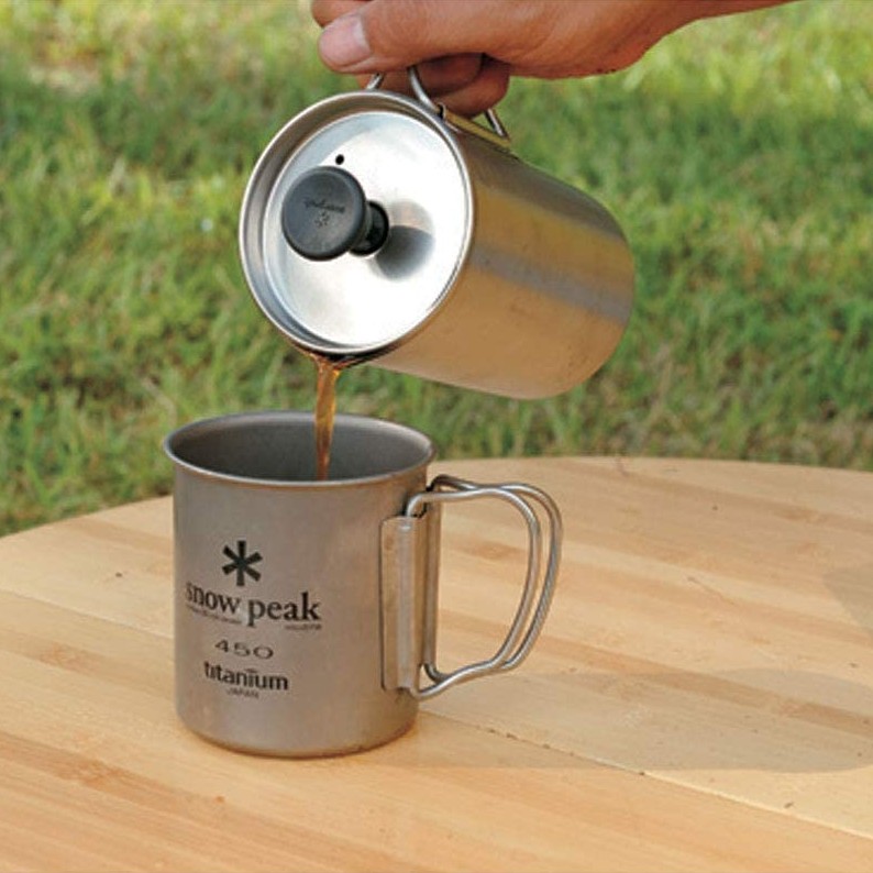 Snow Peak Titanium French Press Ultralight Coffee Maker