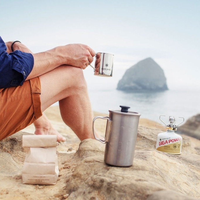 Snow Peak Titanium French Press Ultralight Coffee Maker