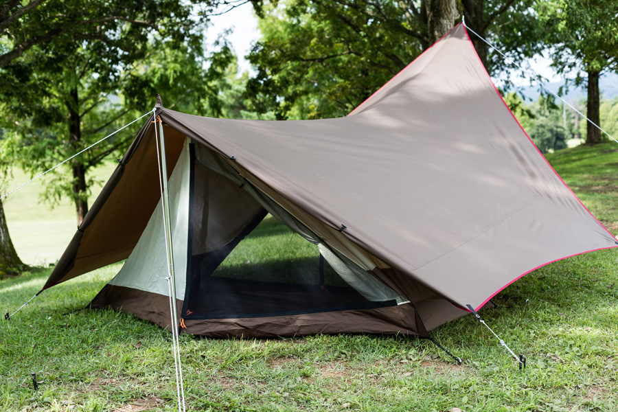 Snow Peak Hexa Ease 1 Tarp & Tent Camping Combo