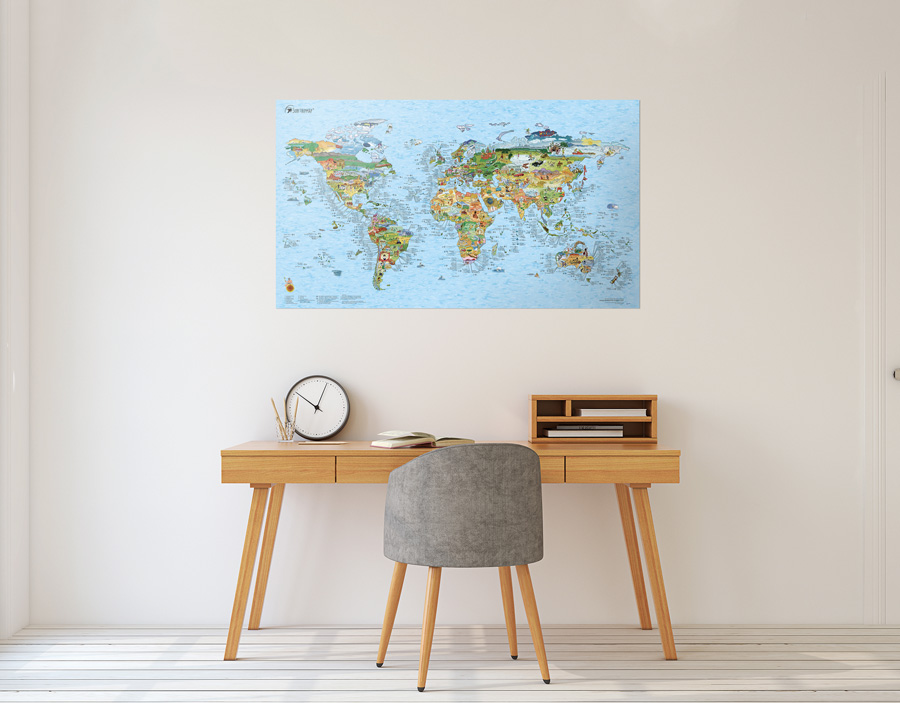 Awesome Maps Surftrip Map Surfing Spots Of The World Wall Map