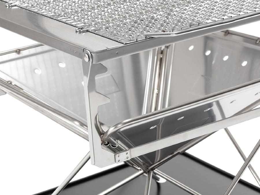 Snow Peak Pack & Carry Fireplace Grill Bridge Camping Grill