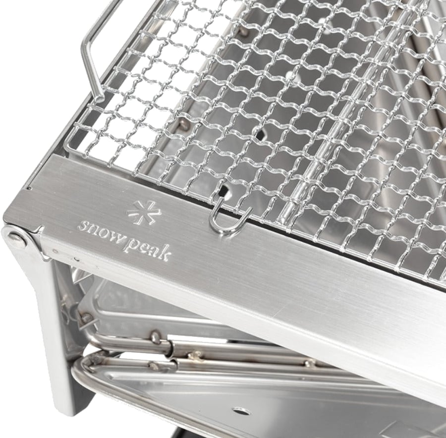 Snow Peak Pack & Carry Fireplace Grill Bridge Camping Grill