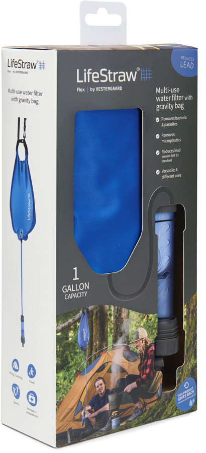 Lifestraw Flex Water Filter + Gravity Bag Hydration Pack