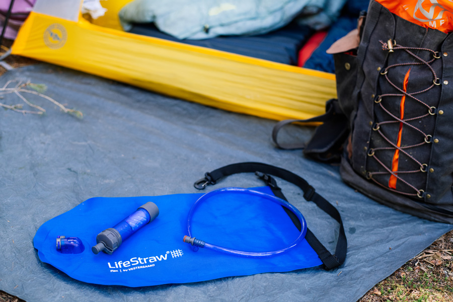 Lifestraw Flex Water Filter + Gravity Bag Hydration Pack
