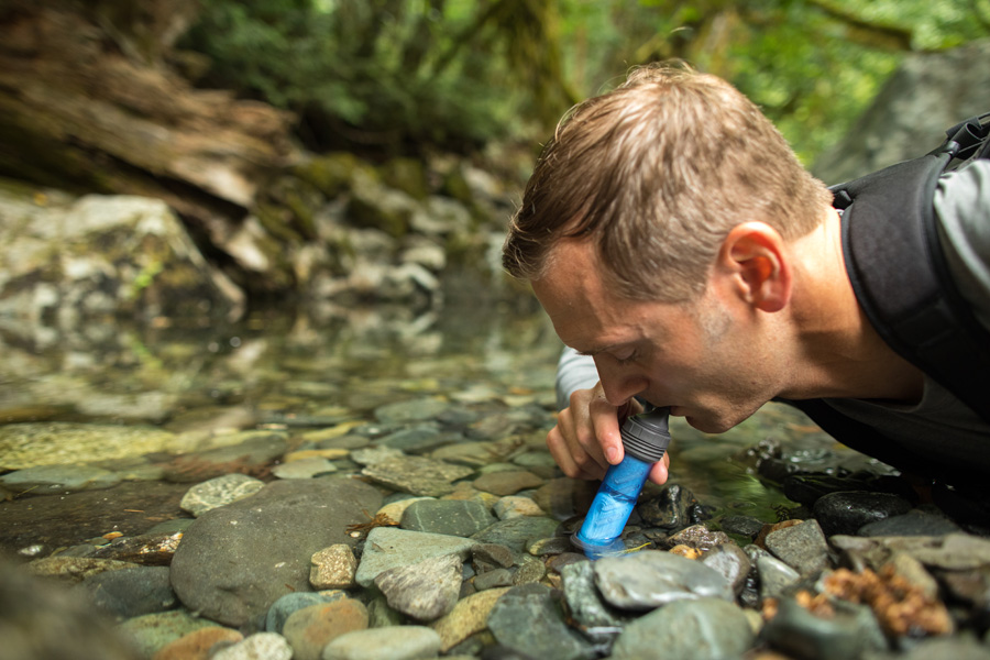 Lifestraw Flex Water Filter + Gravity Bag Hydration Pack