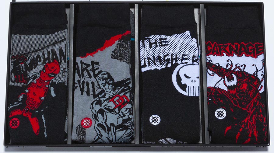 Stance Marvel 4-Pack Skate/Crew Socks