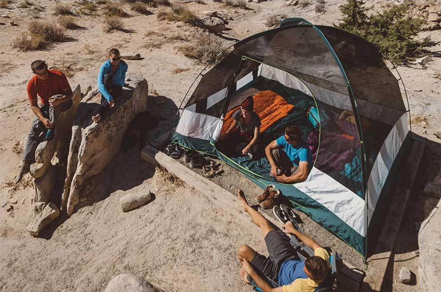 Kelty Outback 4 Car Camping Tent + Footprint