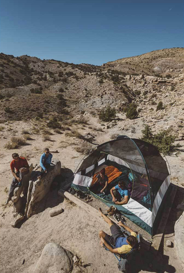 Kelty Outback 4 Car Camping Tent + Footprint