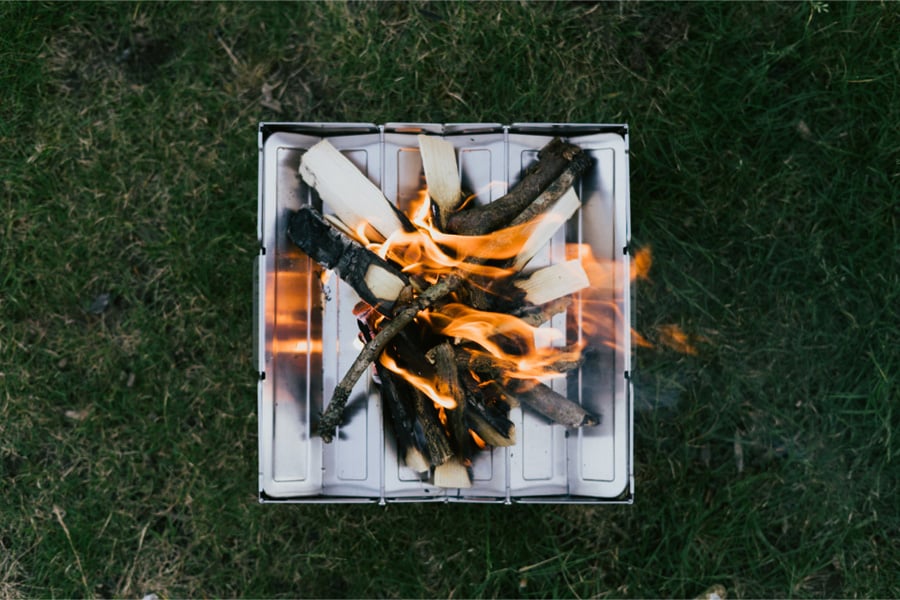 Wolf & Grizzly Fire Safe Ultralight Folding Firepit