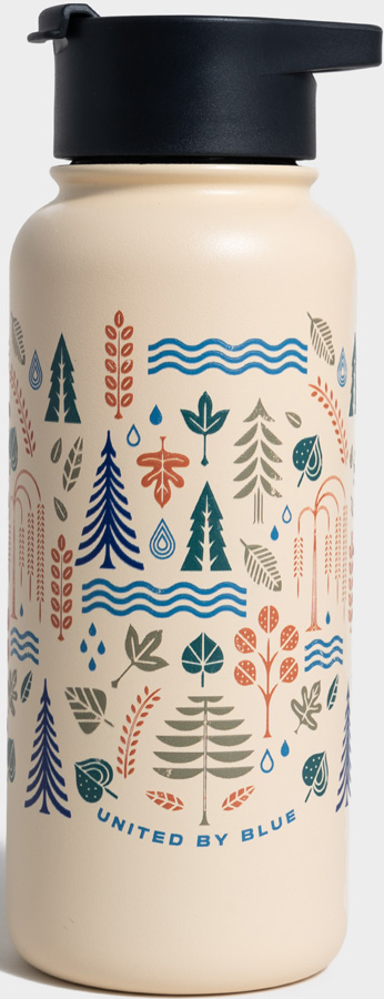 United By Blue Funky Forest Insulated Water Bottle
