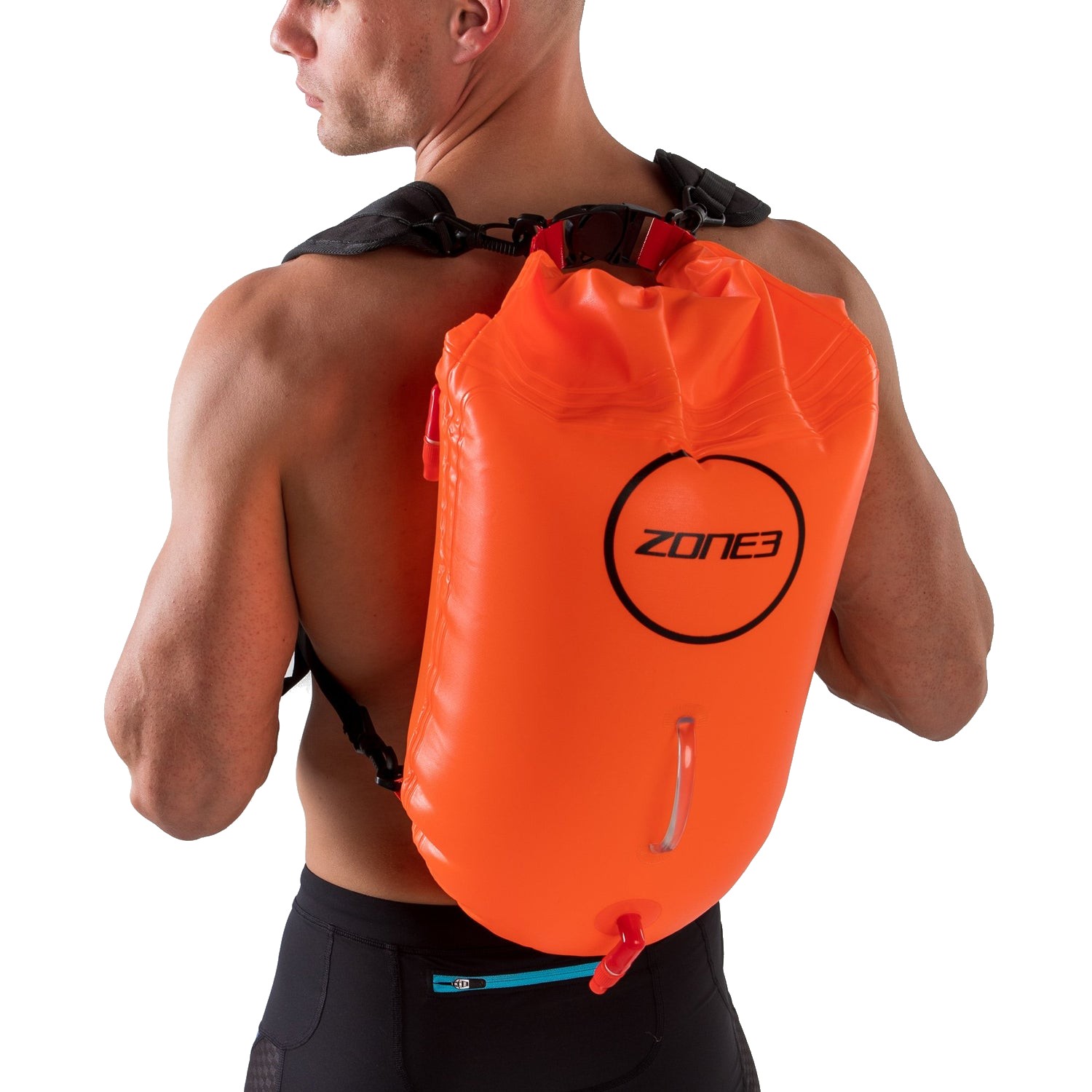 Zone3 Backpack Swim Safety Buoy 28 Tow Float Dry Bag
