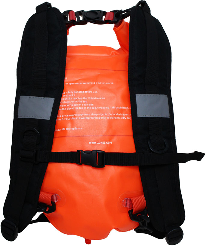 Zone3 Backpack Swim Safety Buoy 28 Tow Float Dry Bag