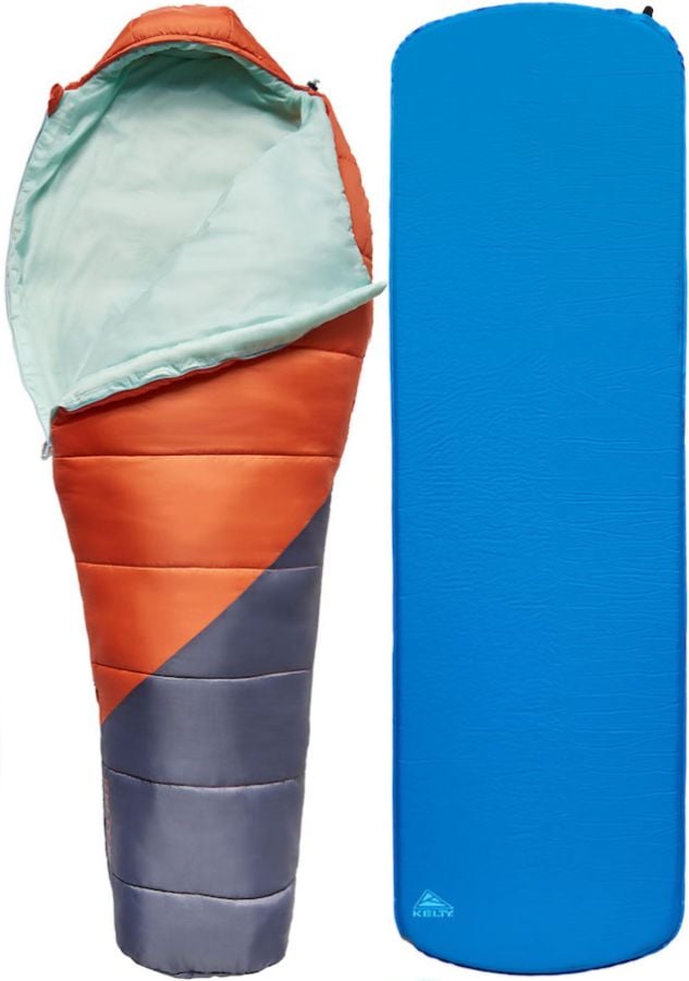 Kelty Trailhead Kit 30F/-1°C Camping Sleeping Bag + Airbed