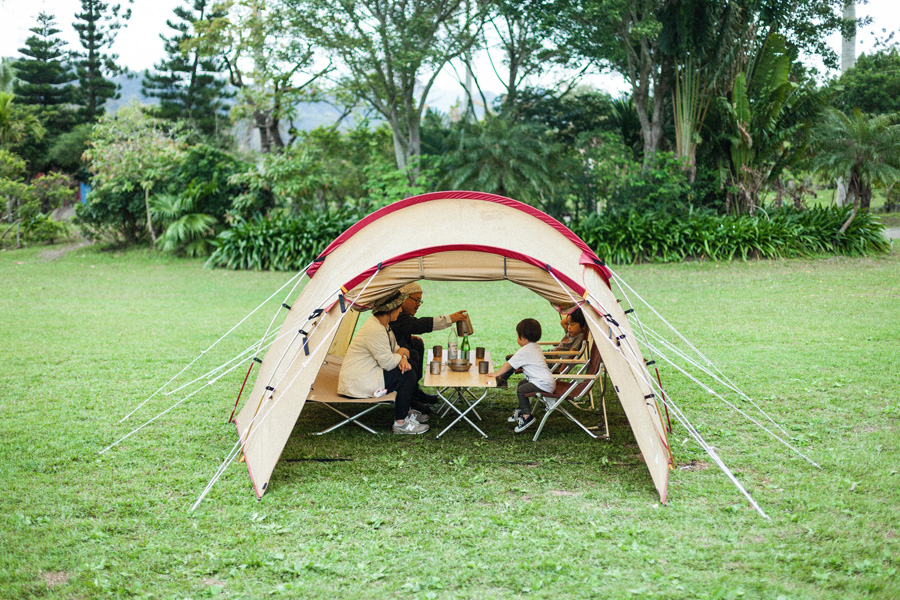 Snow Peak Vault Family Camping Tunnel Tent