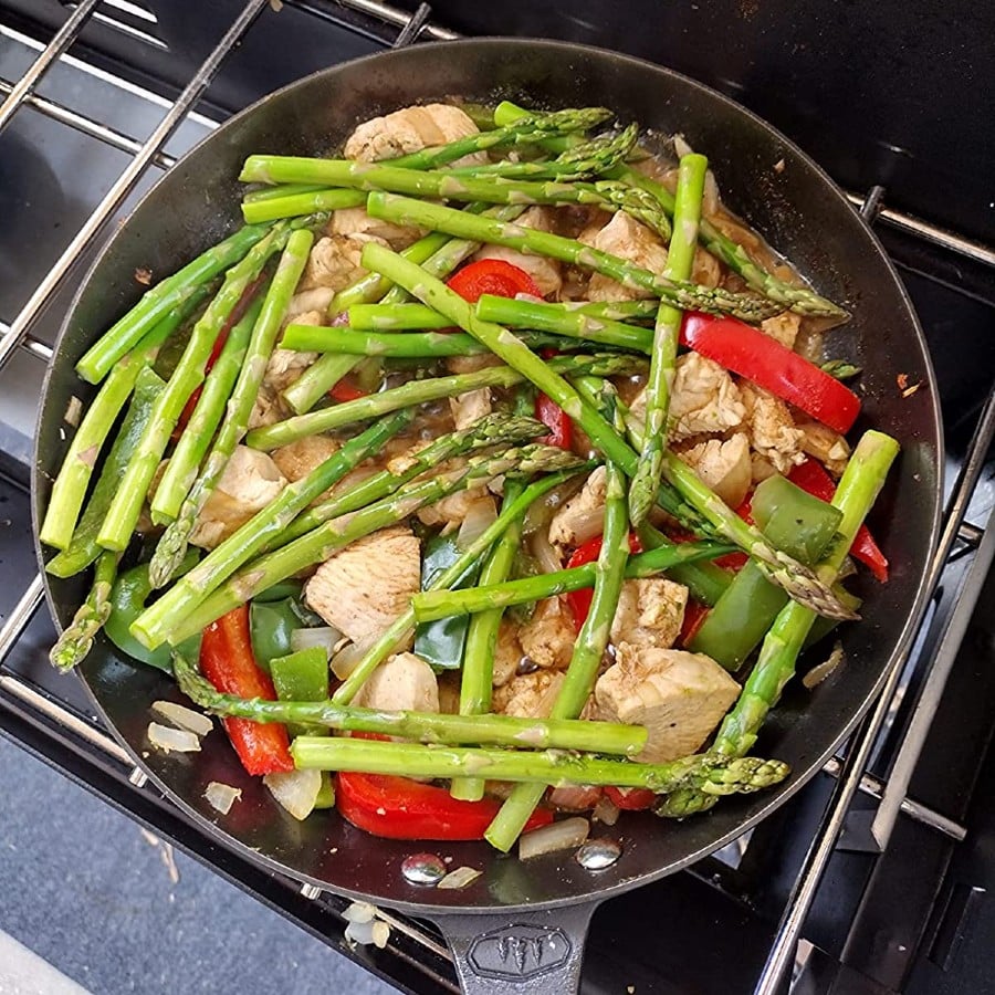 GSI Outdoors Guidecast Frying Pan Cast Iron Camp Skillet