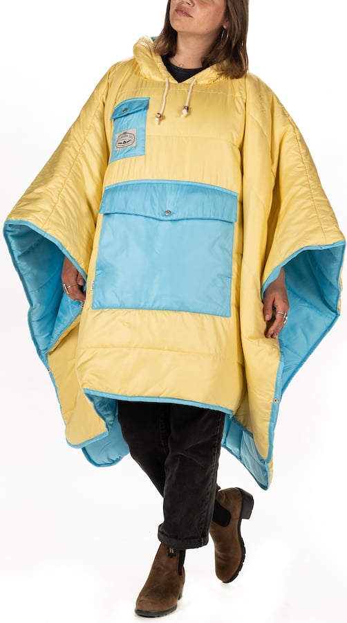 Poler Camp Poncho Reversible Camping Blanket with Hood