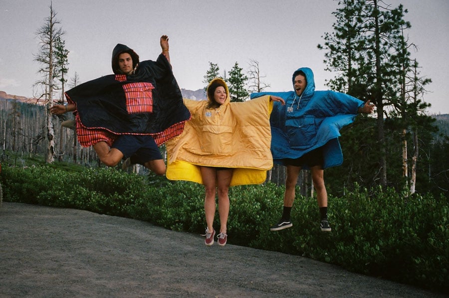 Poler Camp Poncho Reversible Camping Blanket with Hood