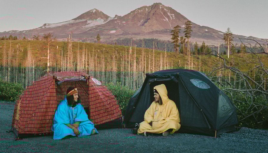 Poler Camp Poncho Reversible Camping Blanket with Hood