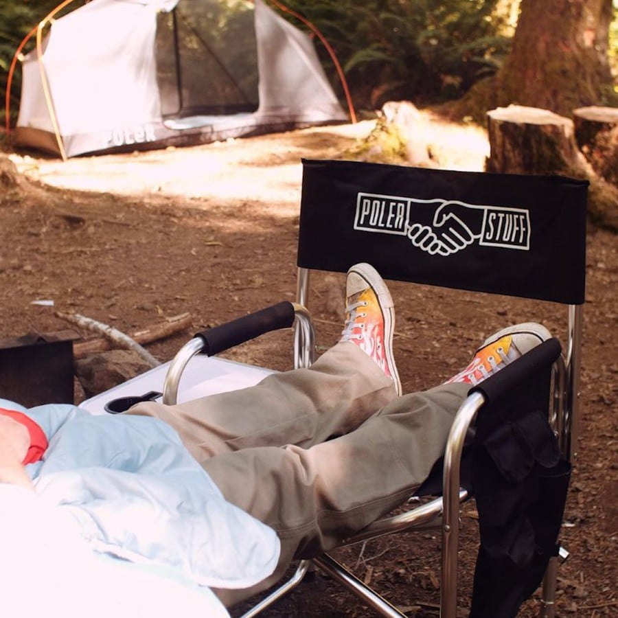 Poler Adventure Chair Folding Camp Chair with Side Table