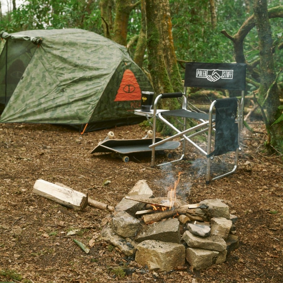 Poler Adventure Chair Folding Camp Chair with Side Table