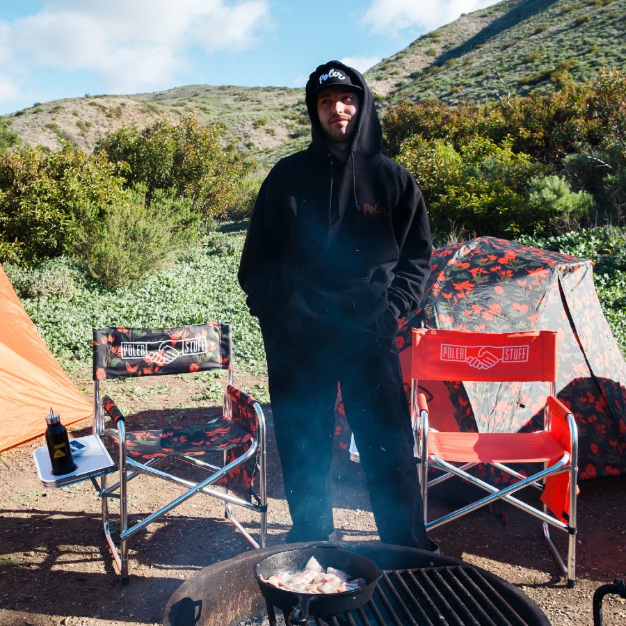 Poler Adventure Chair Folding Camp Chair with Side Table