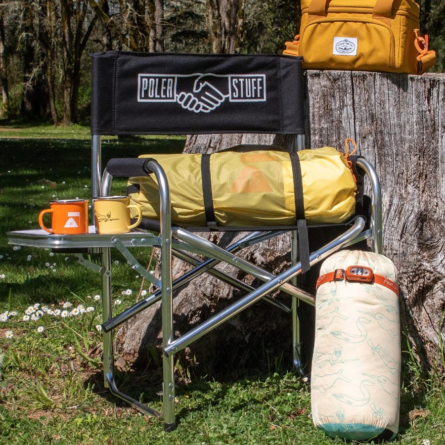 Poler Adventure Chair Folding Camp Chair with Side Table