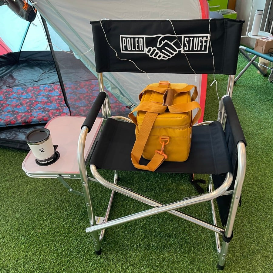 Poler Adventure Chair Folding Camp Chair with Side Table