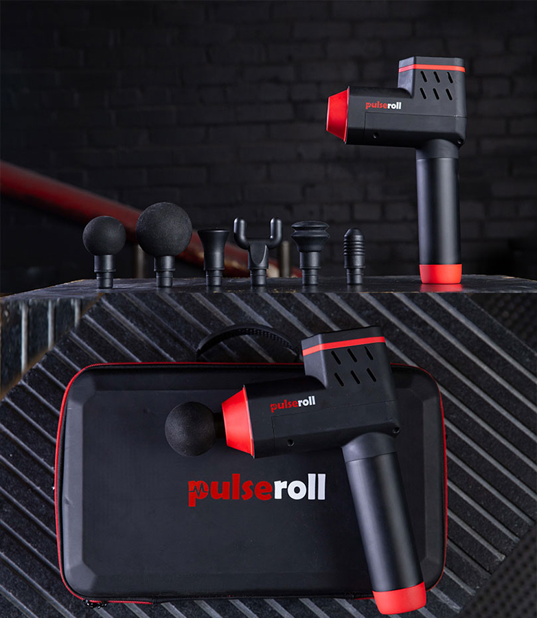 Pulseroll Percussion Massage Gun Handheld Muscle Therapy Massager
