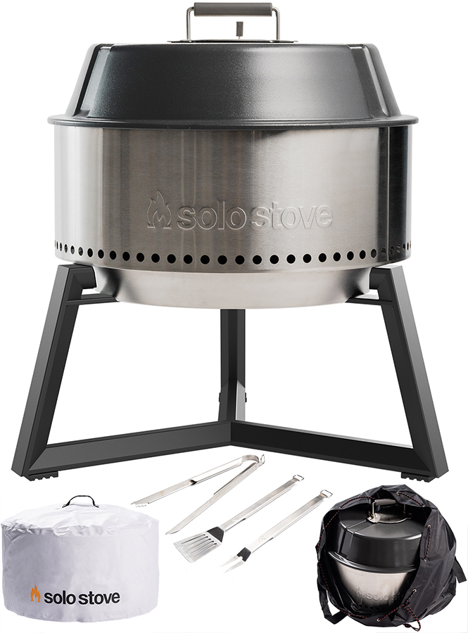 Solo Stove Grill Bundle Portable BBQ & Firepit Set