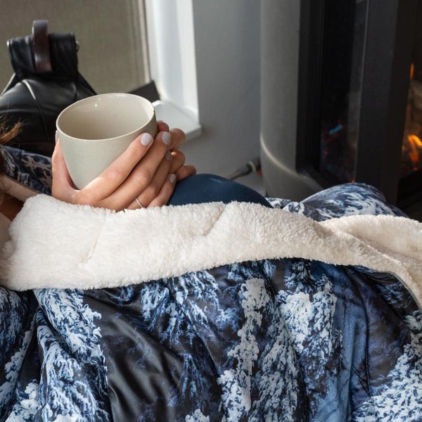 Rumpl Sherpa Puffy Fleece Camping Blanket