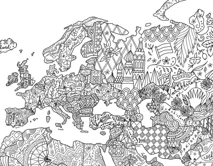 Unique Map Colouring Awesome Maps Colouring Map Manual Navigation | Absolute-Snow