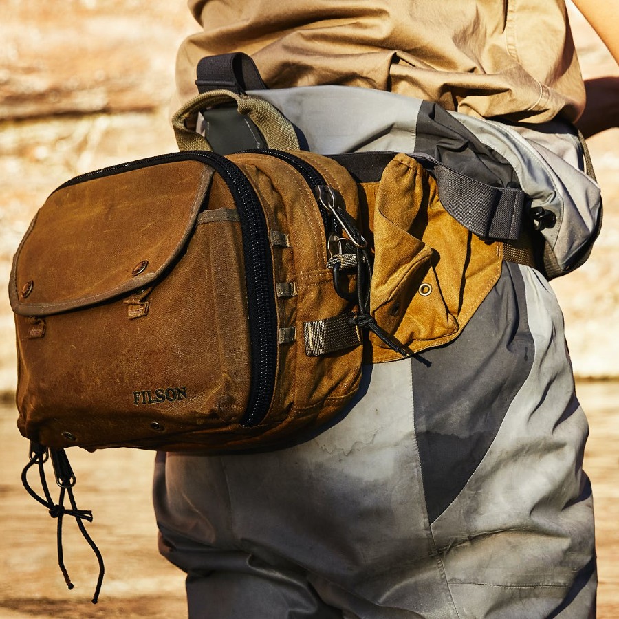 Filson Tin Cloth Fishing Pack Waist Pack/Bum Bag