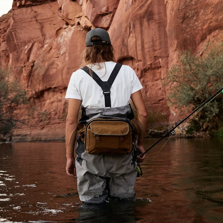 Filson Tin Cloth Fishing Pack Waist Pack/Bum Bag