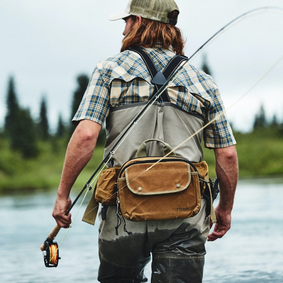 Filson Tin Cloth Fishing Pack Waist Pack/Bum Bag