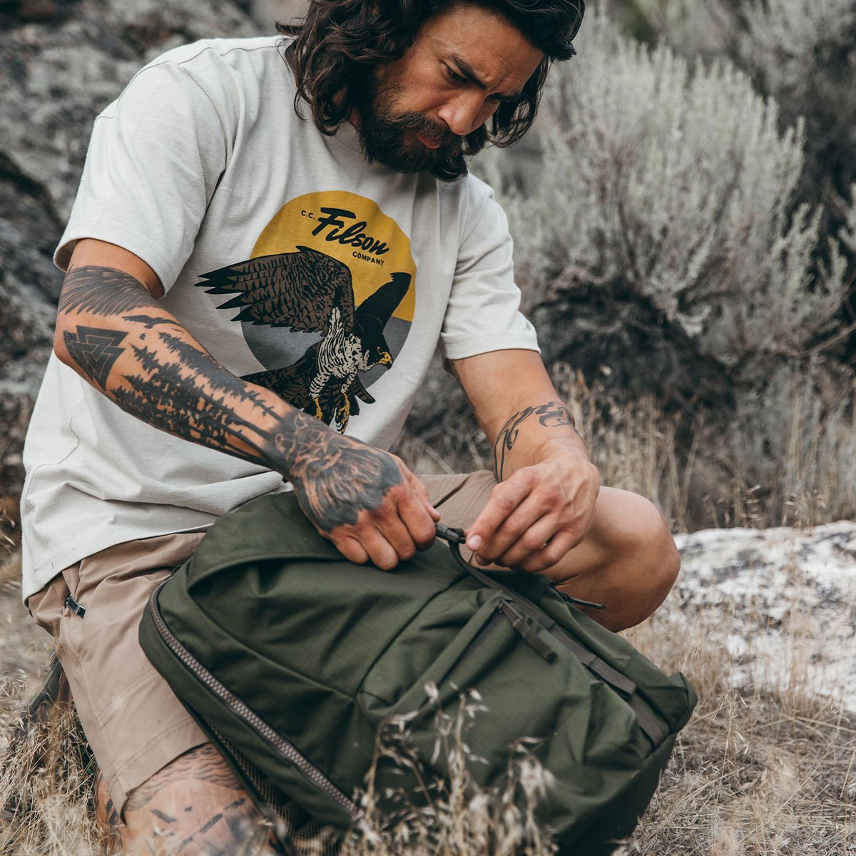 Filson Ripstop Nylon Water-Resistant Backpack