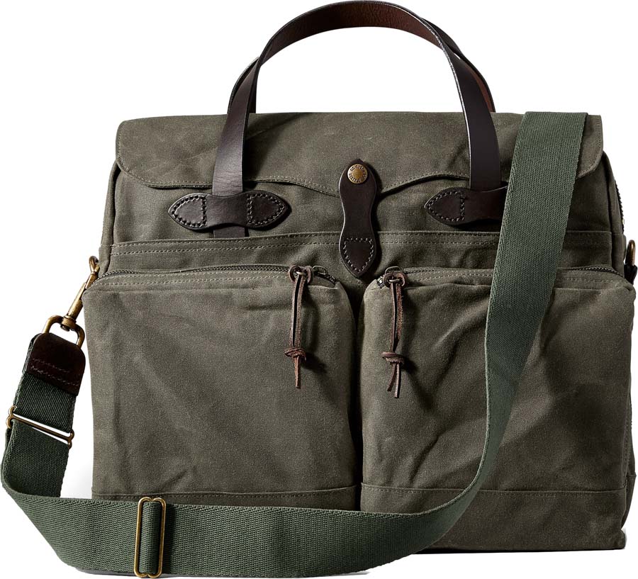Filson 24-Hour Tin Cloth Water Resist Crossbody  Briefcase
