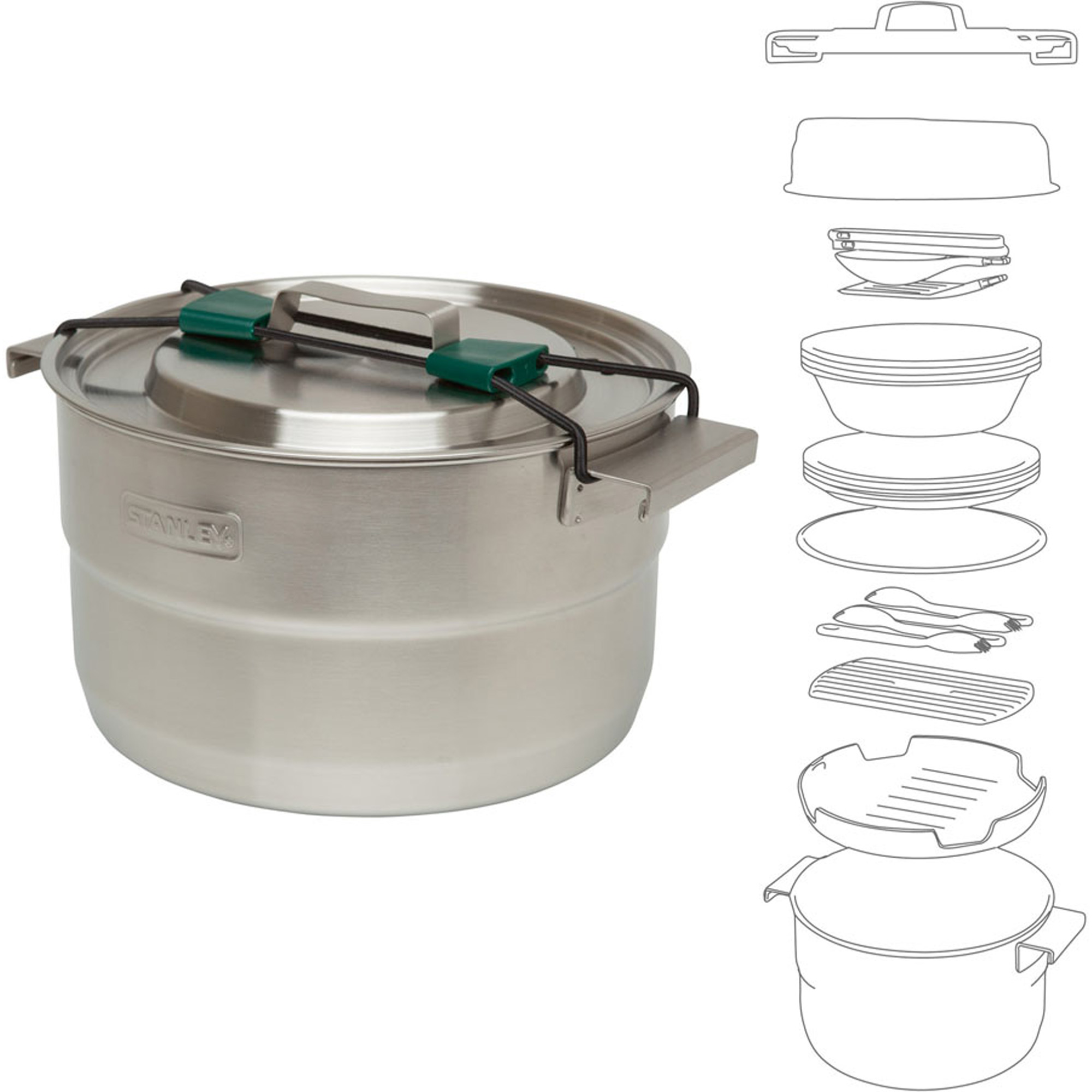 Stanley Adventure Full Kitchen Base Camp Cook Set Camping Cookware