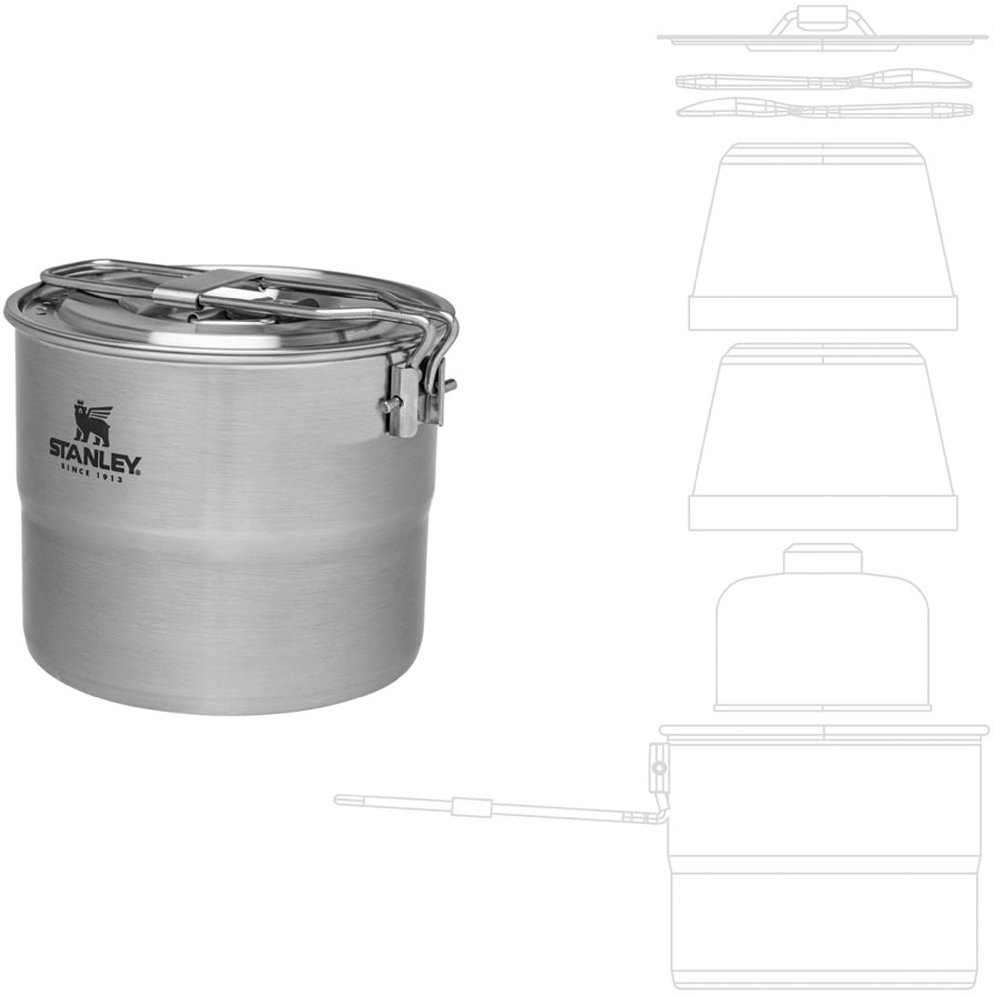 Stanley Adventure Cook Set for Two Compact Camping Cookware