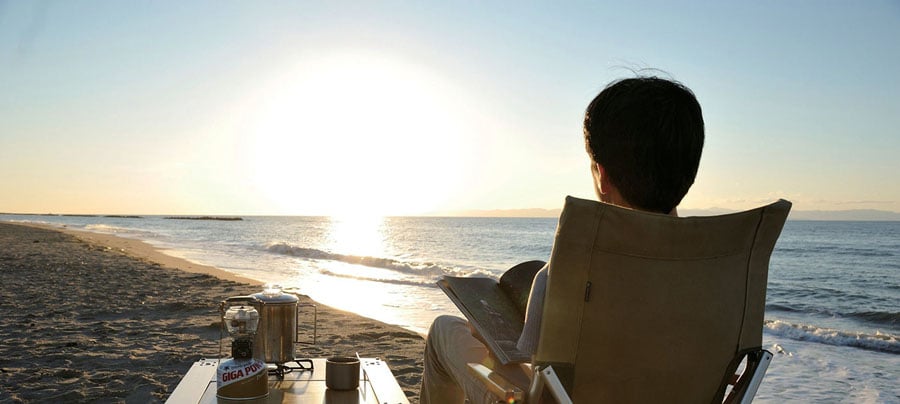 Snow Peak Low Beach Chair Deluxe Outdoor Chair