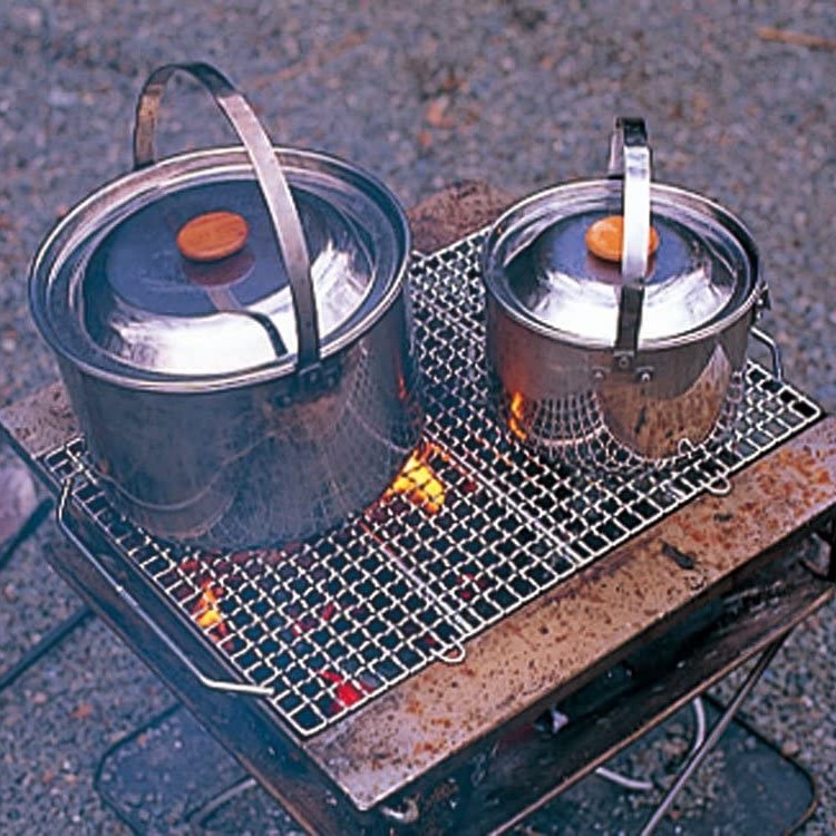 Snow Peak Grill Stainless Half Pro Firepit Accessory