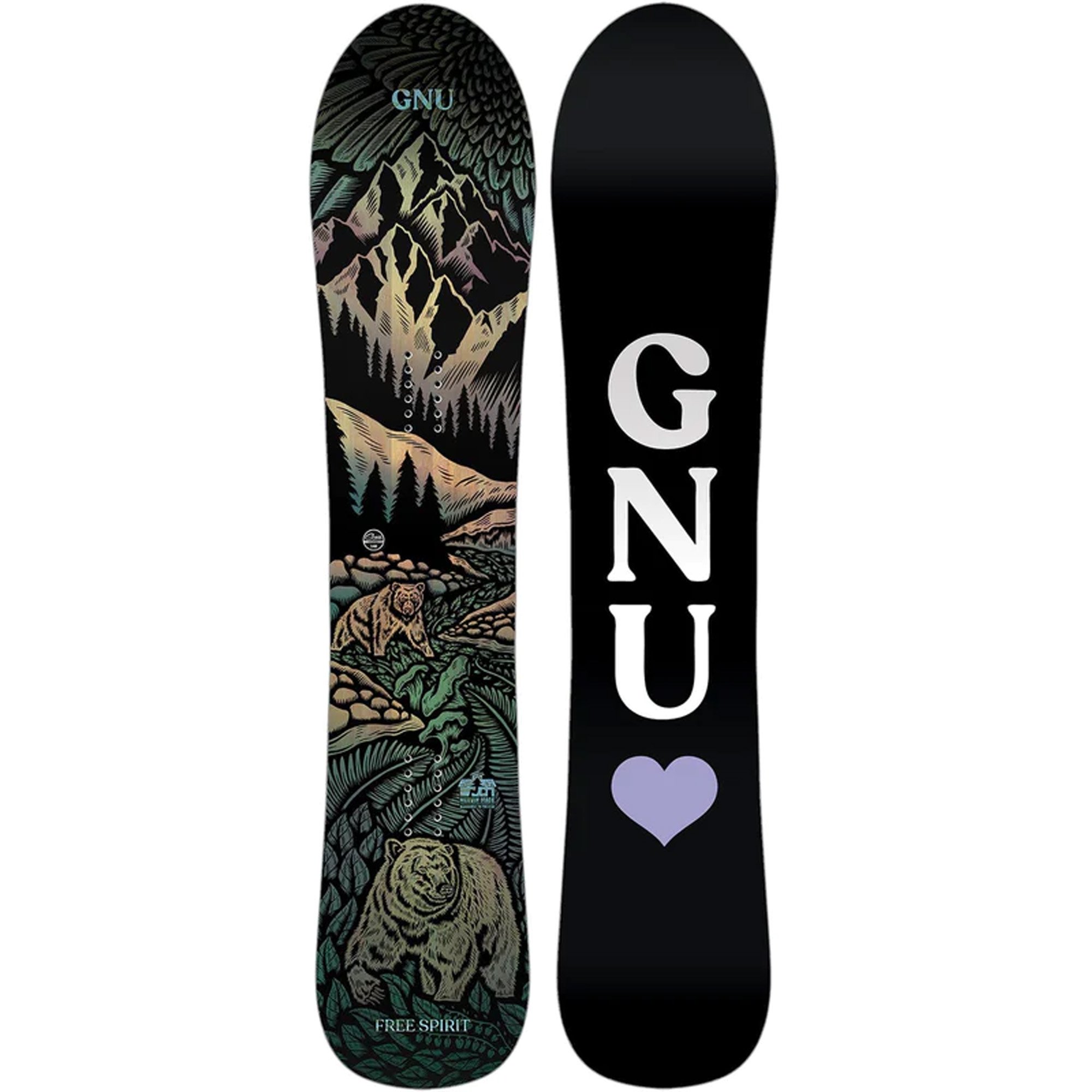 GNU Free Spirit スノーボード GNU Free Spirit Snowboards 2024 | Absolute-Snow