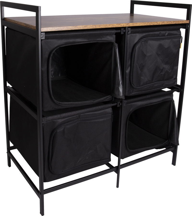 Bo-Camp Lawton Cooking Cabinet Folding Camping Storage Unit