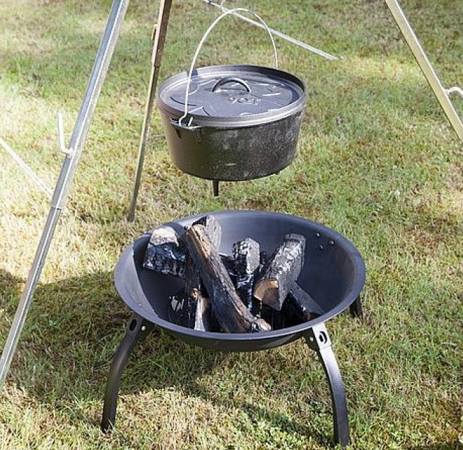 Bo-Camp Harrow Urban Outdoor Firebowl Camping Firepit & Grill