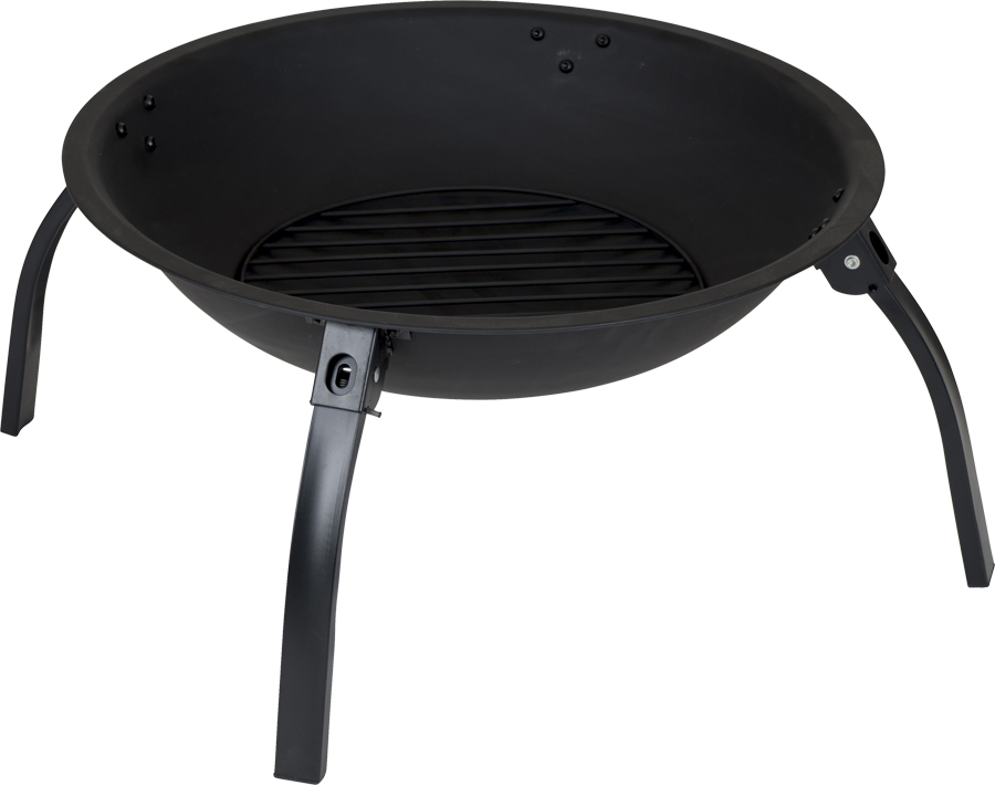 Bo-Camp Harrow Urban Outdoor Firebowl Camping Firepit & Grill