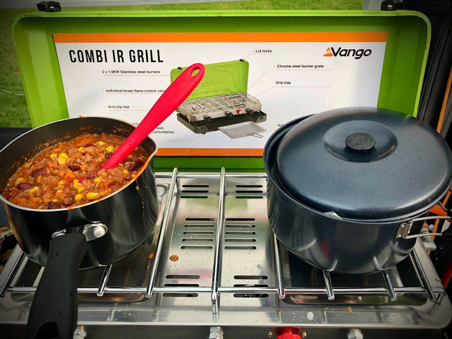 Vango Combi IR Grill Cooker Portable Camping Stove