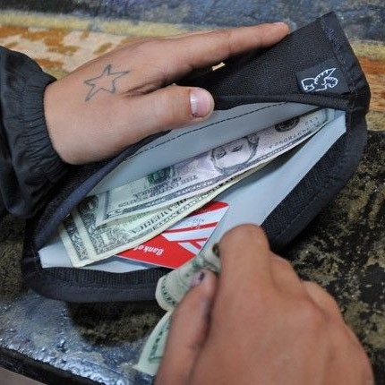 Chrome Utility Pouch Backpack Wallet Organiser