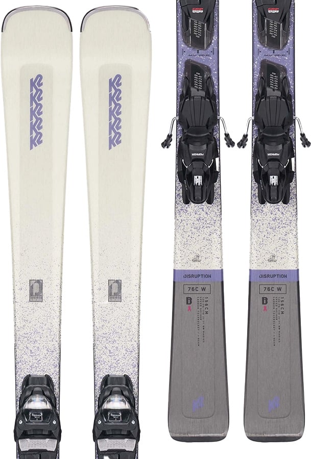 K2 Disruption 76C W + ER3 10 Compact Quikclik Skis 2023