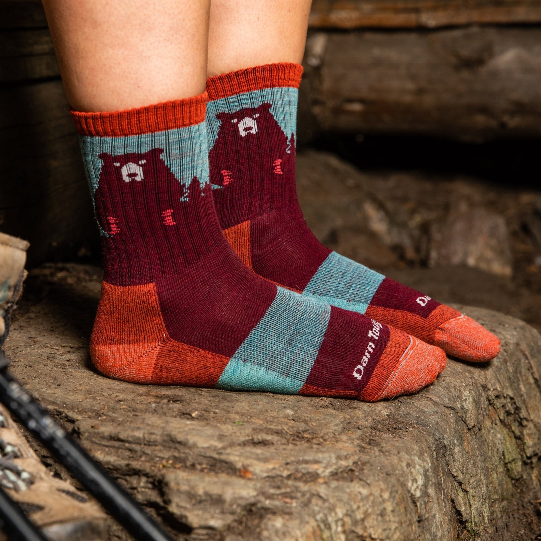 Darn Tough Bear Town Micro Crew Women's Hiking Socks