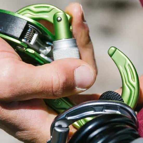 Edelrid HMS Bullet Screw Rock Climbing Carabiner